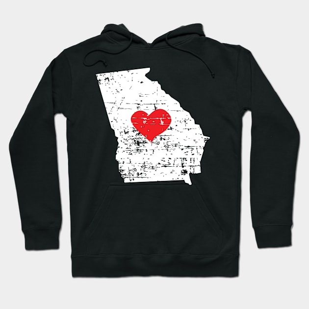 <3 Georgia State Gift T Shirt for Men Women and Kids Hoodie by HopeandHobby